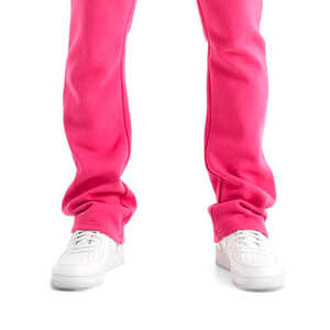 Men's High Quality Casual Flared Jogger Track Pants Custom Fitness <b>Trousers</b> <b>Elastic</b> <b>Waistband</b> Stacked Flare Sweatpants Plus Size - Product Image 4