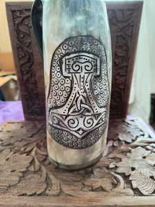 100% taza de cuerno de búfalo de calidad premium con karvin - Product Image 5