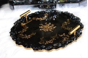 ถาดเรซินอีพ็อกซี่ทำด้วยมือถาดของขวัญหรูหราสำหรับเทศกาลและของตกแต่งบ้าน - Product Image 3