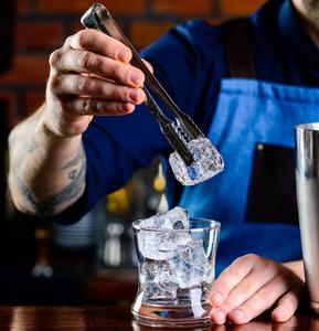 Premium <b>Bar</b> Ice Tongs With Strong Grip Serrated Tips Ergonomic Design <b>For</b> Hygienic Serving <b>Home</b> <b>Bar</b> Party Use - Product Image 4