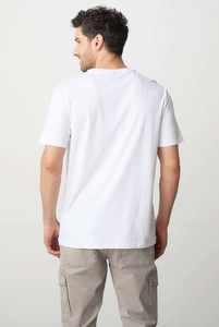 High Quality <b>Men's</b> <b>White</b> Crew Neck <b>T</b>-<b>shirt</b> Breathable Quick Dry Oversized Jersey Fabric Printed Custom <b>T</b>-<b>shirts</b> - Product Image 3