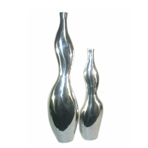 Nuevos y elegantes jarrones de Metal de forma irregular, diseño de lujo, tendencia, recién llegado, soportes de flores de calidad Premium, perfectos para la decoración del hogar - Product Image 3