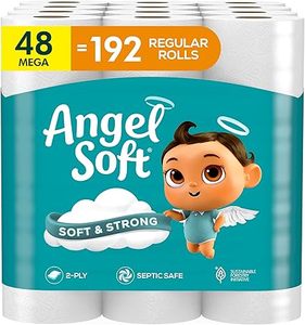 Papier toilette Angel Soft, 48 méga rouleaux = 192 rouleaux réguliers, papier hygiénique doux et résistant - Product Image 2