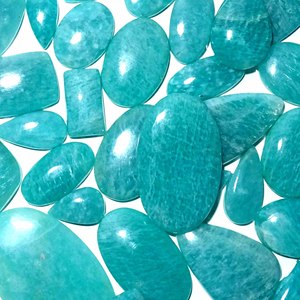 Cabochon de pierres précieuses en vrac Amazonite naturelle de haute qualité pierre précieuse de Quartz de taille de forme mixte pour la fabrication de bijoux - Product Image 5