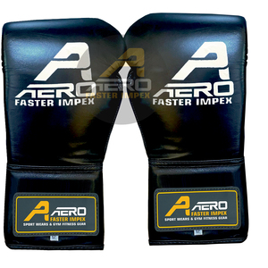 Gants de compétition MMA en cuir de 12oz avec logo personnalisé professionnel gagnant, design à lacets pour la boxe et les arts martiaux - Product Image 4