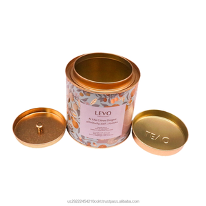 Custom Printed Double Lid <b>Tin</b> Can with Embossed Inner Lid Metal Engraving Offset Printing for Loose Tea Snacks Candies - Product Image 4
