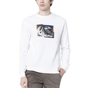 Sudaderas con cuello redondo a prueba de viento de algodón sólido 100% de invierno para hombre con logotipo personalizado OEM ODM sudaderas transpirables para hombre al por mayor - Product Image 1