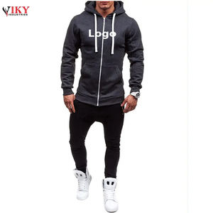 Sweats à capuche zippés 500 g/m² 100 % coton épais avec logo personnalisé, vente en gros, pour hommes - Product Image 5
