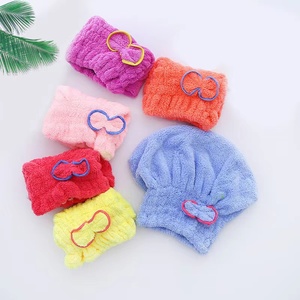 Gorro de pelo seco de terciopelo Coral, absorbente, fácil de secar, lazo de ducha, gorro de princesa grueso, <span class=keywords><strong>toalla</strong></span> para la cabeza - Product Image 4