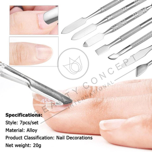Empujador de Cutículas de Precisión Fabricado en Acero Quirúrgico con Diseño de Doble Punta para un Cuidado Suave de las Cutículas, Limpieza Precisa y Manicura Refinada - Product Image 3