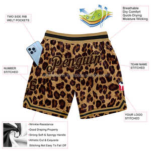 Short de basket-ball personnalisé pour hommes, short de gym décontracté et écologique avec fermeture à glissière, motif solide anti-rides, service OEM - Product Image 4