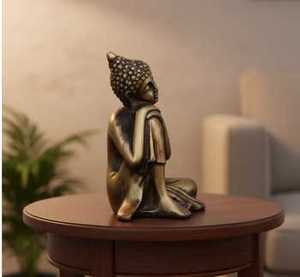 Escultura de Buda en Reposo Pulida, Elegante Decoración para el Hogar para Zonas de Meditación, Espacios de Oficina y Artículos de Regalo Significativos - Product Image 3