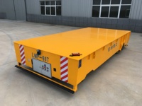 Nouvelle remorque de transfert à moteur en acier robuste pour la manutention de matériaux en usine, fonctionnement sur rail ou sans rail