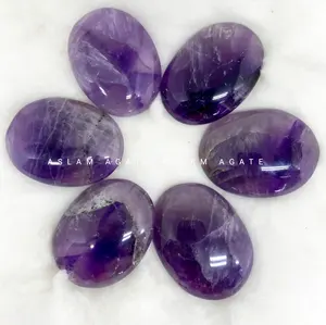 优质批发价格紫水晶忧石，天然A，ETHYST愈合口袋石出售
