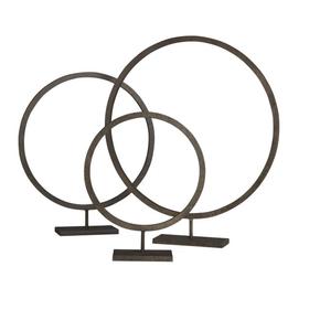 ชุดของตกแต่งภายในโต๊ะทำจากโลหะสีดำจำนวน3ชิ้นสำหรับตกแต่งโต๊ะในบ้าน - Product Image 1