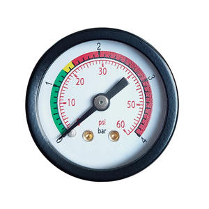 <span class=keywords><strong>60Psi</strong></span> 4Bar เกจวัดความดันตัวเรือนเหล็กสีดำ40มม. สำหรับกรองสระว่ายน้ำ - Product Image 1