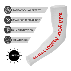 Personnalisé femmes hommes été extérieur course sport Protection UV refroidissement bras manches crème solaire bras couverture avec trou pour le pouce 5.01 Rev - Product Image 5