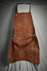 Unisex LPN-0012 Genuine Leather Chef <b>Apron</b> Adjustable Breathable Kitchen Bib <b>with</b> Custom <b>Pockets</b> Sleeveless Sleeveless - Product Image 4