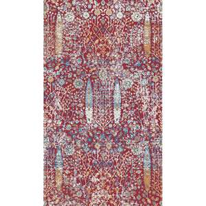 Alfombra Moderna Antigua Multicolor Netline AN004, 100% Poliéster, Fácil de Limpiar y Duradera para Dormitorio, Sin Desprendimiento - Product Image 1