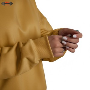 Sudadera con Capucha y Media Cremallera Bordada Personalizada para Mujer, Estilo Urbano, de Forro Polar, de Algodón, Nueva, de Marca, 2 Piezas - Product Image 6