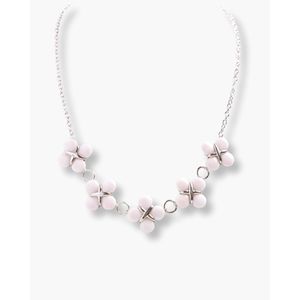 Collar con Colgante de Trébol de Cuatro Hojas Chapado en Rodio - Product Image 1