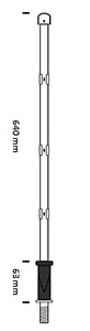 Antena de Espiral Portátil de Grado Militar AT-892 PRC-25, 50 Ohm, 15W, Antena Flexible de Cinta de Acero con Base Flexible - Product Image 3