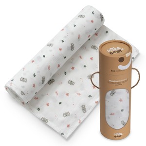 SWADDEL 120X1,20-Mod. Técnica de Tejido KOALA-PINK con Patrón de Personajes - Product Image 1