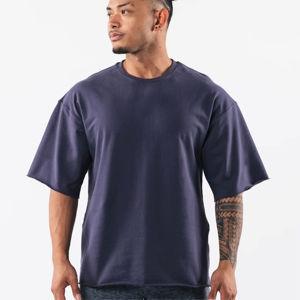 Meilleur t-shirt d'été en coton surdimensionné de haute qualité en gros: mode de rue unisexe pour hommes, grande taille fabriqué au Pakistan - Product Image 1