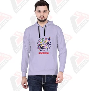 Sudadera con capucha para hombre Premium Ultra acogedora y cómoda 100% algodón bordado liso teñido con impresión Digital para invierno - Product Image 1