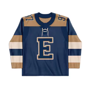 Camisetas de Hockey sobre Hielo de Alta Calidad al por Mayor, Servicio OEM con Impresión por Transferencia de Calor, Transpirables, de Secado Rápido, Colores Personalizados - Product Image 5