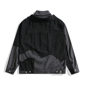 Custom <b>Men's</b> 100% Cotton Denim <b>Jacket</b> New OEM Breathable <b>Long</b> Sleeve Winter Outdoor Wear Washed Sheep Fur Casual Plain Style - Product Image 4