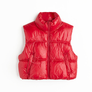 Chaleco Acolchado de Invierno para Mujer, Estilo Casual, Impermeable, con Cuello Mao, Transpirable y Ecológico, Venta al Por Mayor - Product Image 1