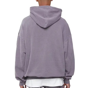 Custom 600GSM Pullover Hoodies Hombres Heavy Distressed Venta al por mayor Hoodies Oversized Stone Vintage Washed Hoodie Blank - Product Image 1