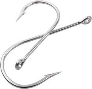 Hameçons circulaires à déport en gros pour la pêche au gros gibier, en acier à haute teneur en carbone et en acier inoxydable, avec anneau et pivot, pour la pêche à la carpe, à la truite et au bar en rivière - Product Image 1