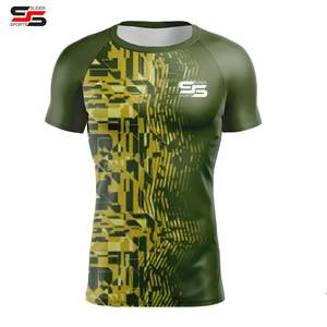 OEM Custom Made Jiu Jitsu Rashguard Compression Full/Short Sleeves Long One Piece <b>Swim</b> MMA <b>T</b>-<b>shirt</b> for Men Summer Wholesale - Product Image 5