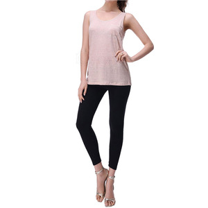 Camiseta sin Mangas para Mujer, Diseño de Primera Calidad, 100% Algodón, Ecológica, Servicios OEM, Venta Directa de Fábrica, Logotipo Frontal, MOQ Bajo - Product Image 4