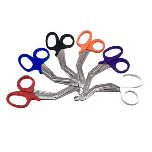 20 Tijeras Manuales para Emergencias Médicas (EMT) de 5.5 Pulgadas, de Acero Inoxidable, con Sonda de Seguridad para Primeros Auxilios, Certificación CE ISO Clase I - Product Image 1