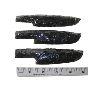 Venta al por mayor punta de flecha de obsidiana negra cuchillo de 5 "pulgadas cuchillo de mano cuchillo de punta de flecha para la venta - Product Image 1