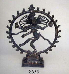 รูปปั้นทองเหลืองนัทราจ ศาสนาฮินดู อินเดีย - Product Image 2