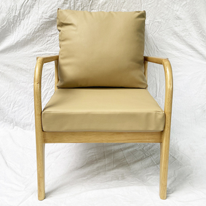 Revolving Comfortable GSD68056 Living Room Accent <b>Chair</b> with Wooden Frame and Faux Leather Cushion for Home Office - Product Image 5