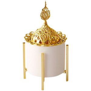 ธูปหอมโลหะพร้อมที่ดักขี้เถ้ารูปใบไม้สำหรับใช้ตกแต่งบ้านสำนักงาน - Product Image 4