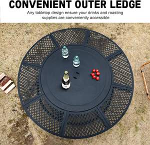 Durable Modern Iron Natural <b>Gas</b> <b>Fire</b> <b>Pit</b> Portable Outdoor Use 9999 BTU Heating for Garden Patio Decoration Wholesale India - Product Image 4