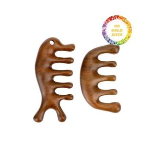 Peine de masaje de madera Natural Premium para el cuidado y la relajación del cuero cabelludo Duradero Ligero y cómodo para uso regular - Product Image 4