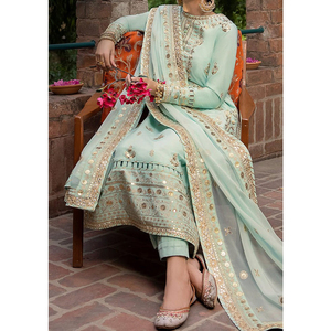 Offre Spéciale à la mode de haute qualité élégant personnalisé broderie imprimé robe de pelouse pour les femmes meilleur gros pelouse robe Maxi - Product Image 5