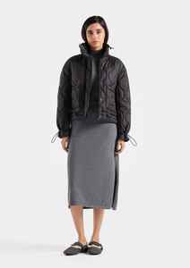 Chaquetas acolchadas recortadas con burbujas sin mangas para mujer con logotipo personalizado OEM, ropa cálida de punto de algodón para invierno con características transpirables - Product Image 5