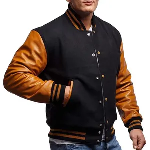 Chaqueta de piel de vaca Vintage de longitud larga personalizada para hombre OEM de alta calidad, impermeable con bolsillo y soporte de tela lisa monocromática - Product Image 5