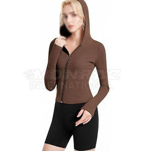 Sweat à capuche de compression pour femmes pour femmes Personnalisé 2025 à vendre Sweat à capuche de compression avec pouce - Product Image 3