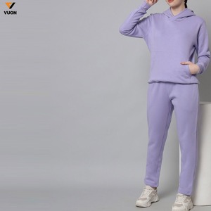 Sudadera con capucha de alta calidad y pantalones de chándal para mujer al por mayor y conjunto de Sudadera con capucha, chándales de jogging personalizados para mujer - Product Image 5