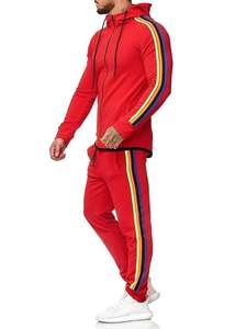 2025 Europe et les états-unis nouvel ensemble de sweat à capuche hommes et femmes unisexe ample décontracté couleur unie survêtement sweat ensembles - Product Image 5