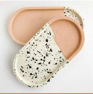 Meilleur dessous de verre en résine époxy avec plateau Artisanat Assiettes à gâteaux Pain aux fruits Plateau ovale Maison et restaurants - Product Image 3